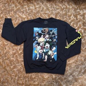 My Hero Academia Black Graphic Men’s Sweater size M